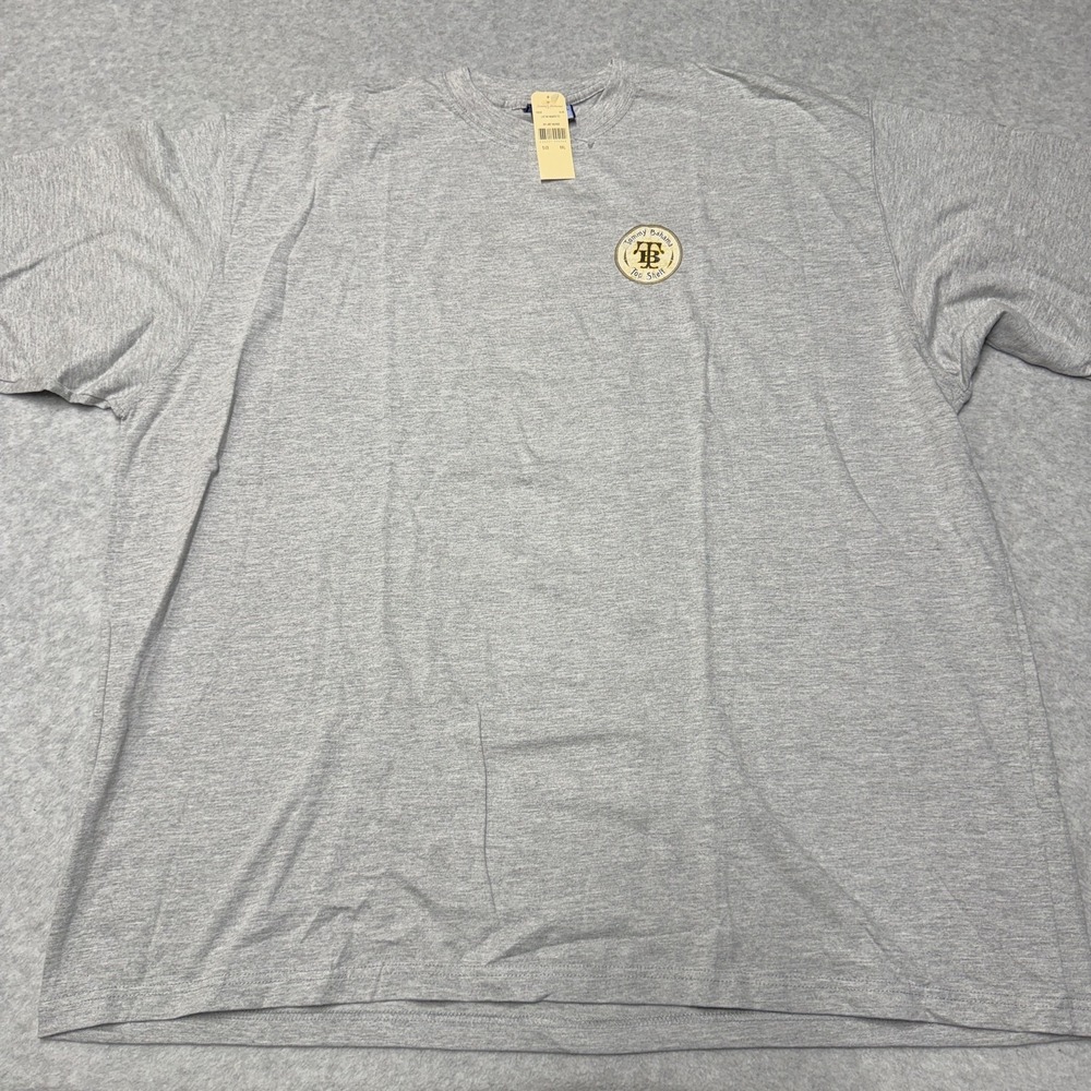 Tommy Bahama Shirt Mens 2XL Gray Heather Lost In Paradise Graphic Tee Beach
